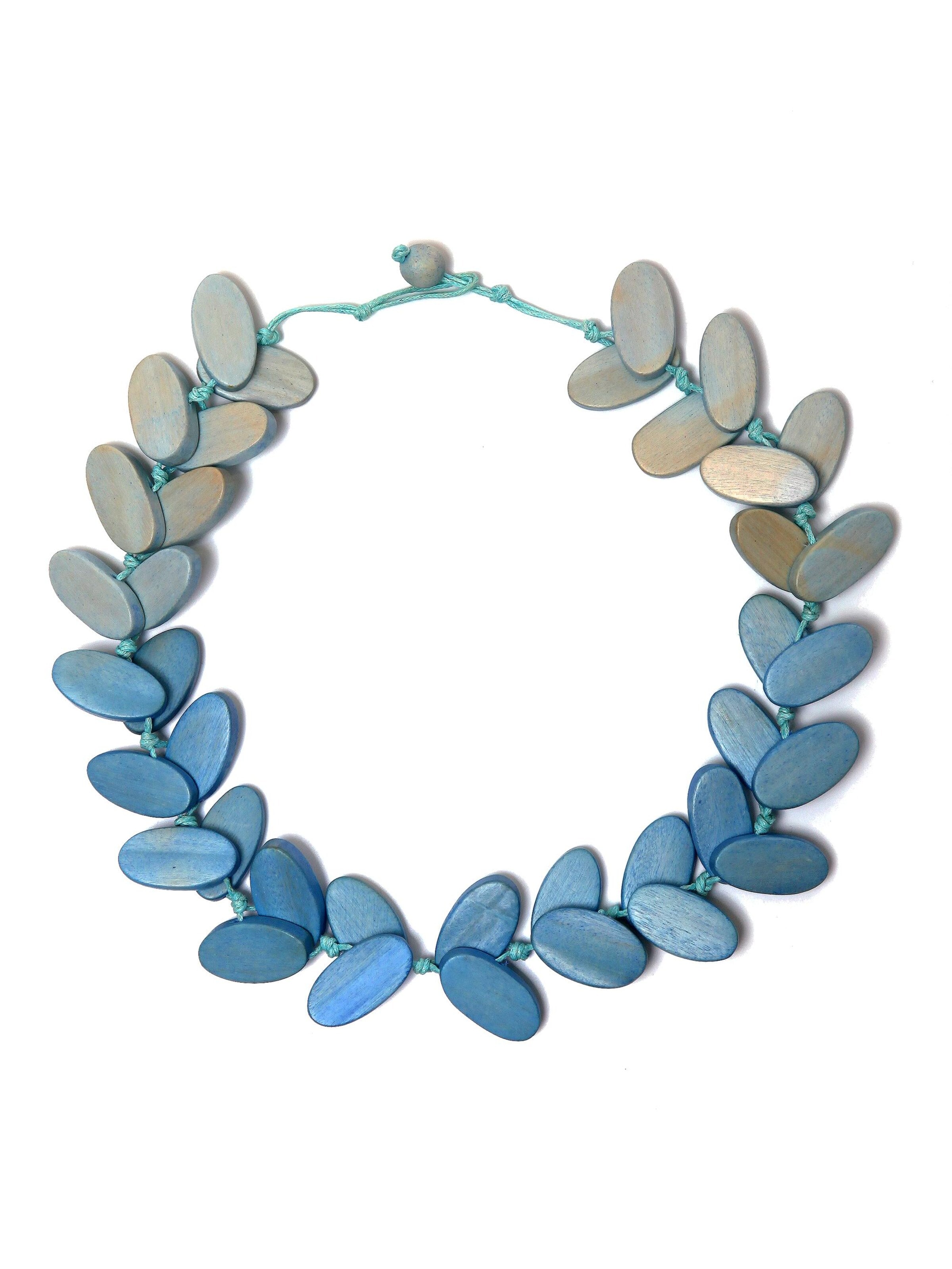 COLLEZIONE ALESSANDRO Necklace 'Anke' in Blue: front