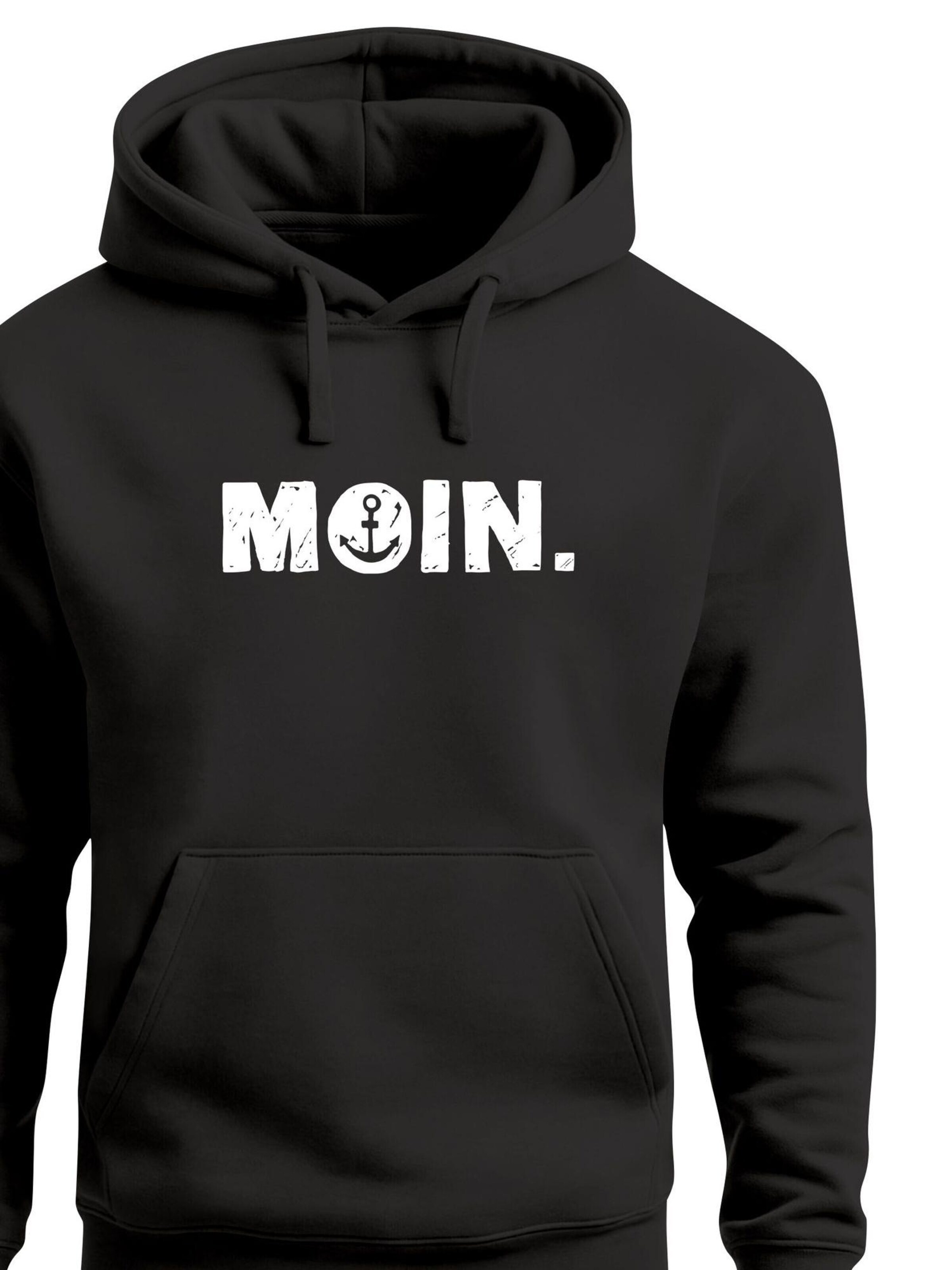 Neverless Sweatshirt 'Moin Anchor' in Black