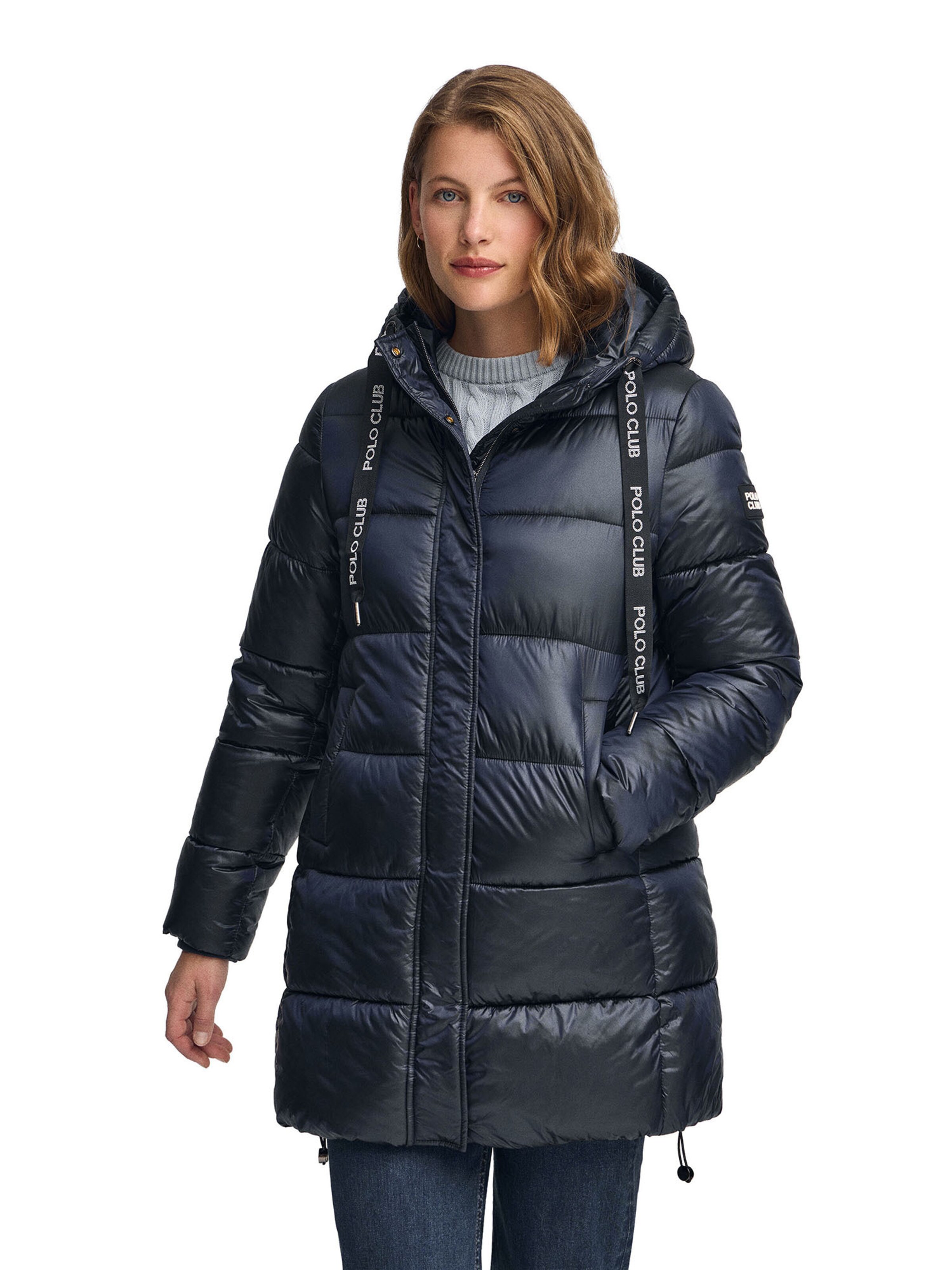 Polo Club Winter Jacket in Blue: front