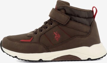 Baskets 'Jordy' US POLO ASSN. en marron : devant