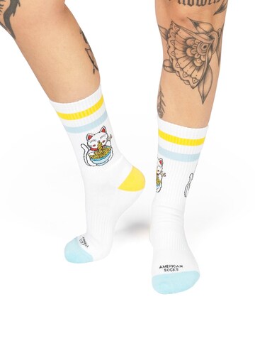 American Socks Socks 'Neko - Mid High' in White