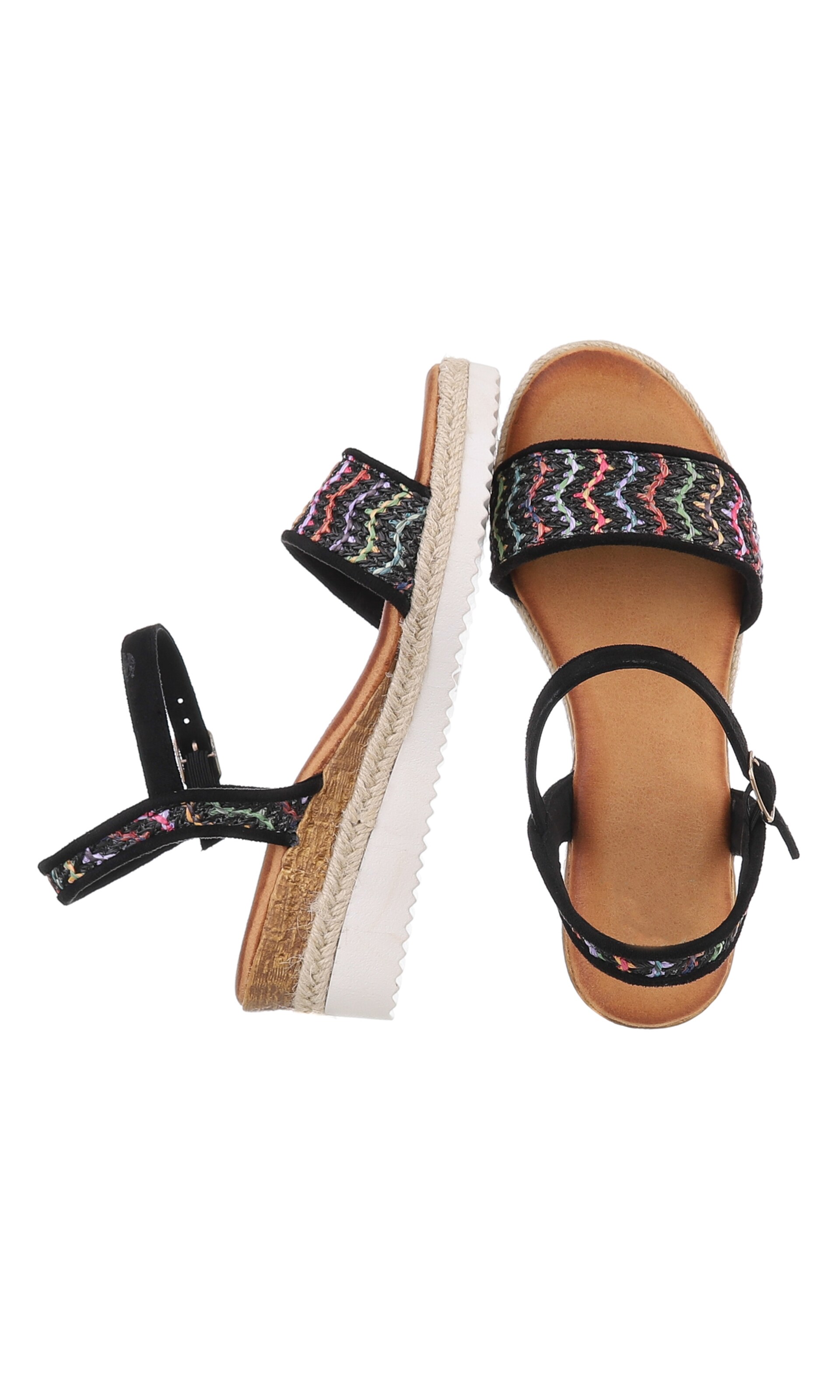 Ital-Design Sandale in Schwarz