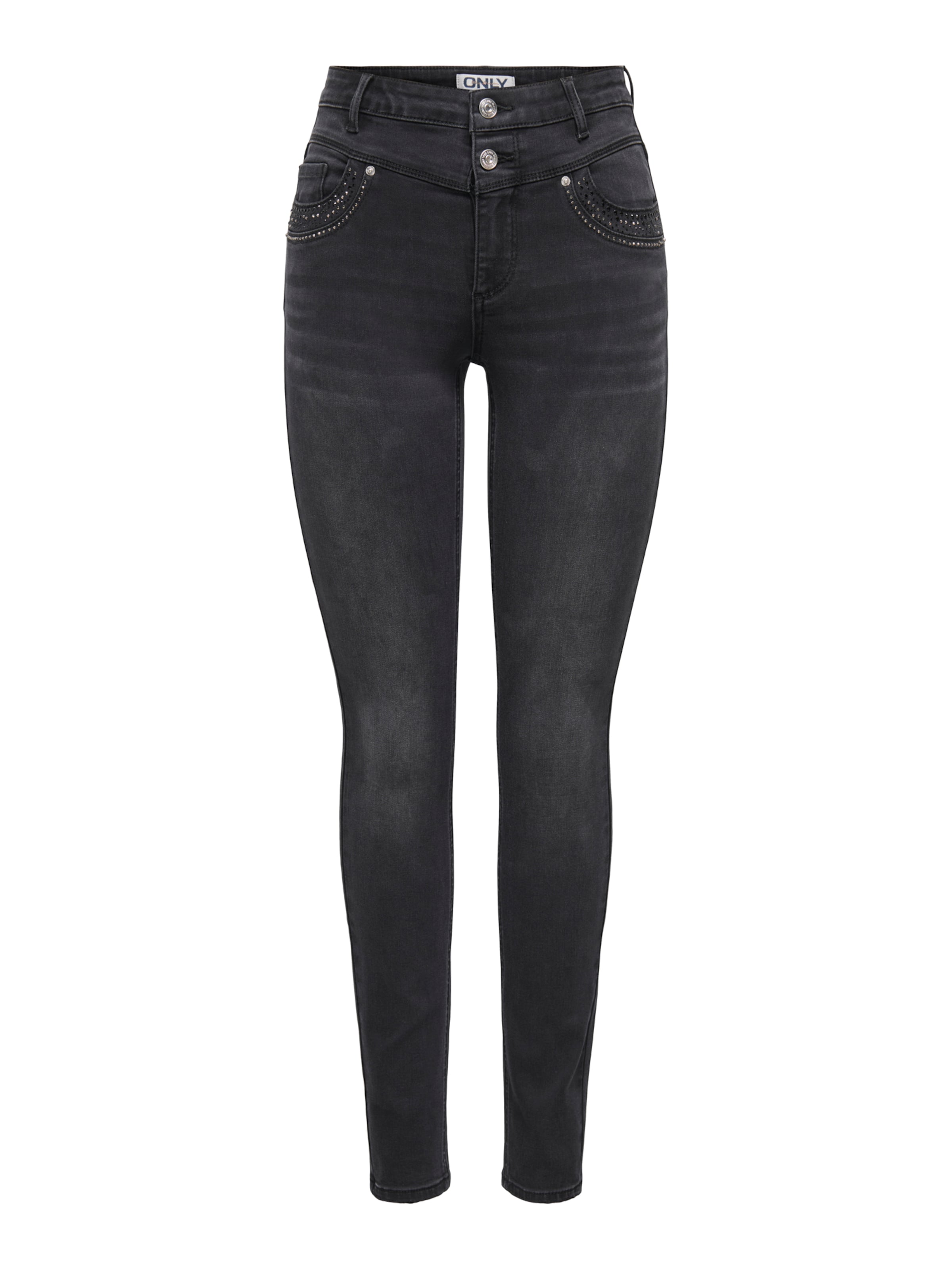 Skinny Jeans 'ONLWAUW' de la ONLY pe negru: față
