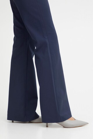 PULZ Jeans - Acampanado Pantalón 'Bindy' en azul