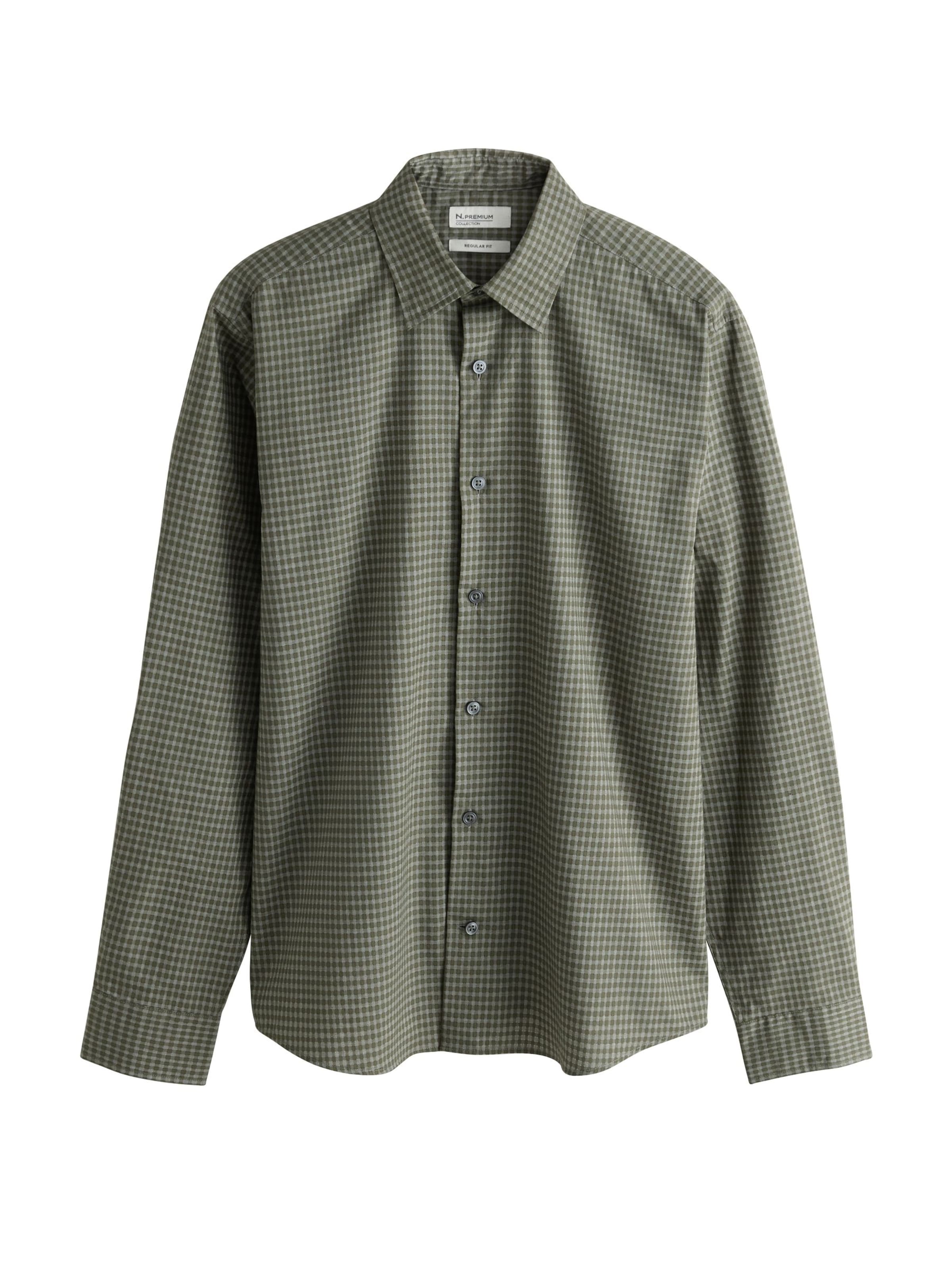 Coupe regular Chemise Next en vert : devant