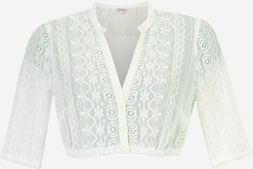 MARJO Klederdracht blouse 'GINGER-LINDA' in Wit: voorkant