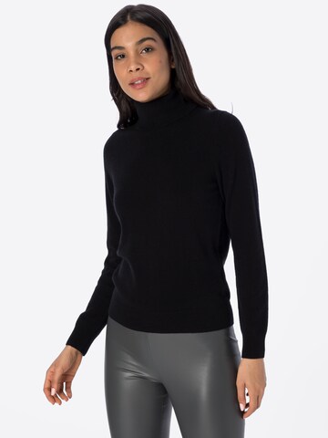 REPEAT Cashmere Trui in Zwart: voorkant