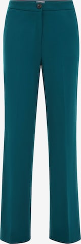 žalia WE Fashion Plačios klešnės Kelnės su kantu: priekis