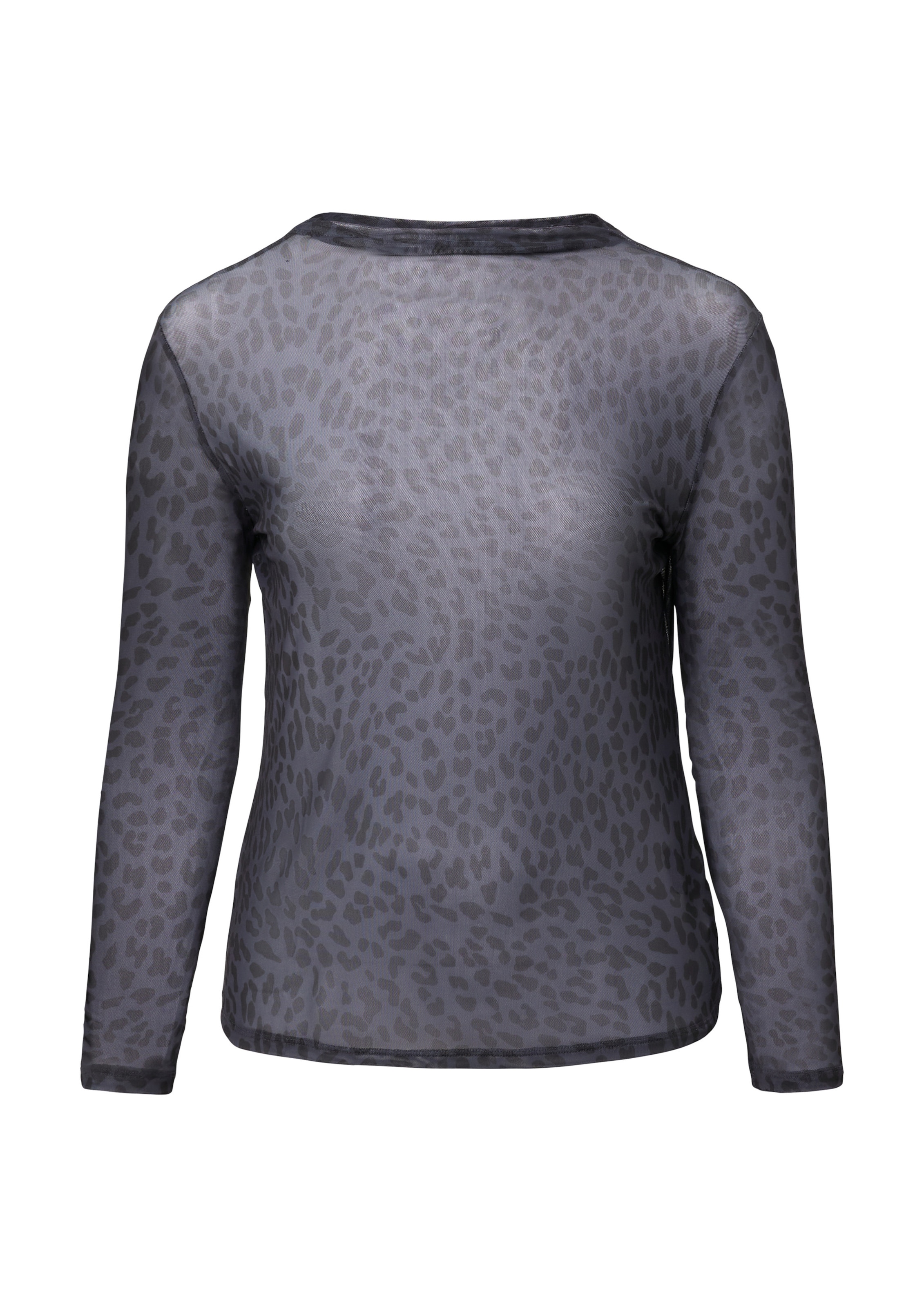 QS Shirt in Grijs: voorkant