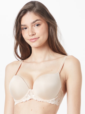 Dorina Push-up BH 'CLAIRE' i beige: forside