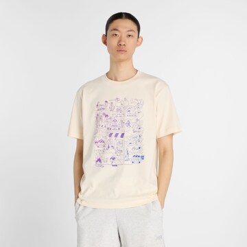 new balance Shirt in Beige: voorkant