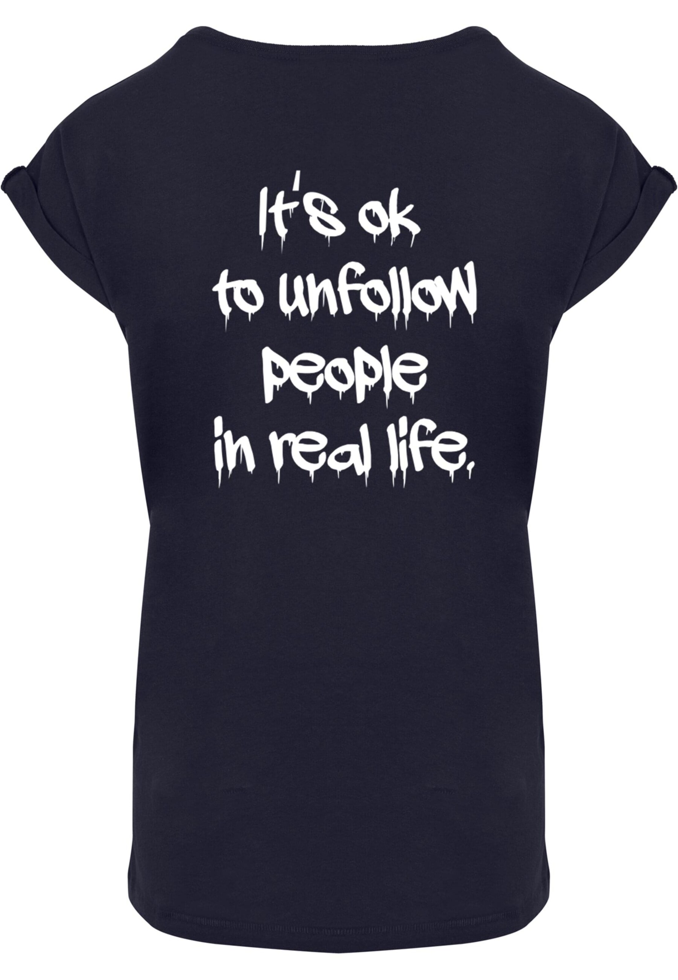 T-shirt 'Unfollow' Merchcode en bleu