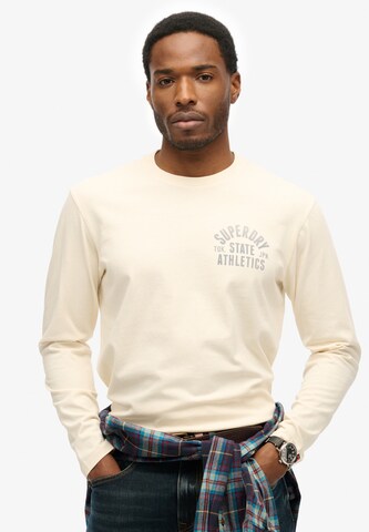 Superdry Shirt 'Athletic Essentials' in White: front