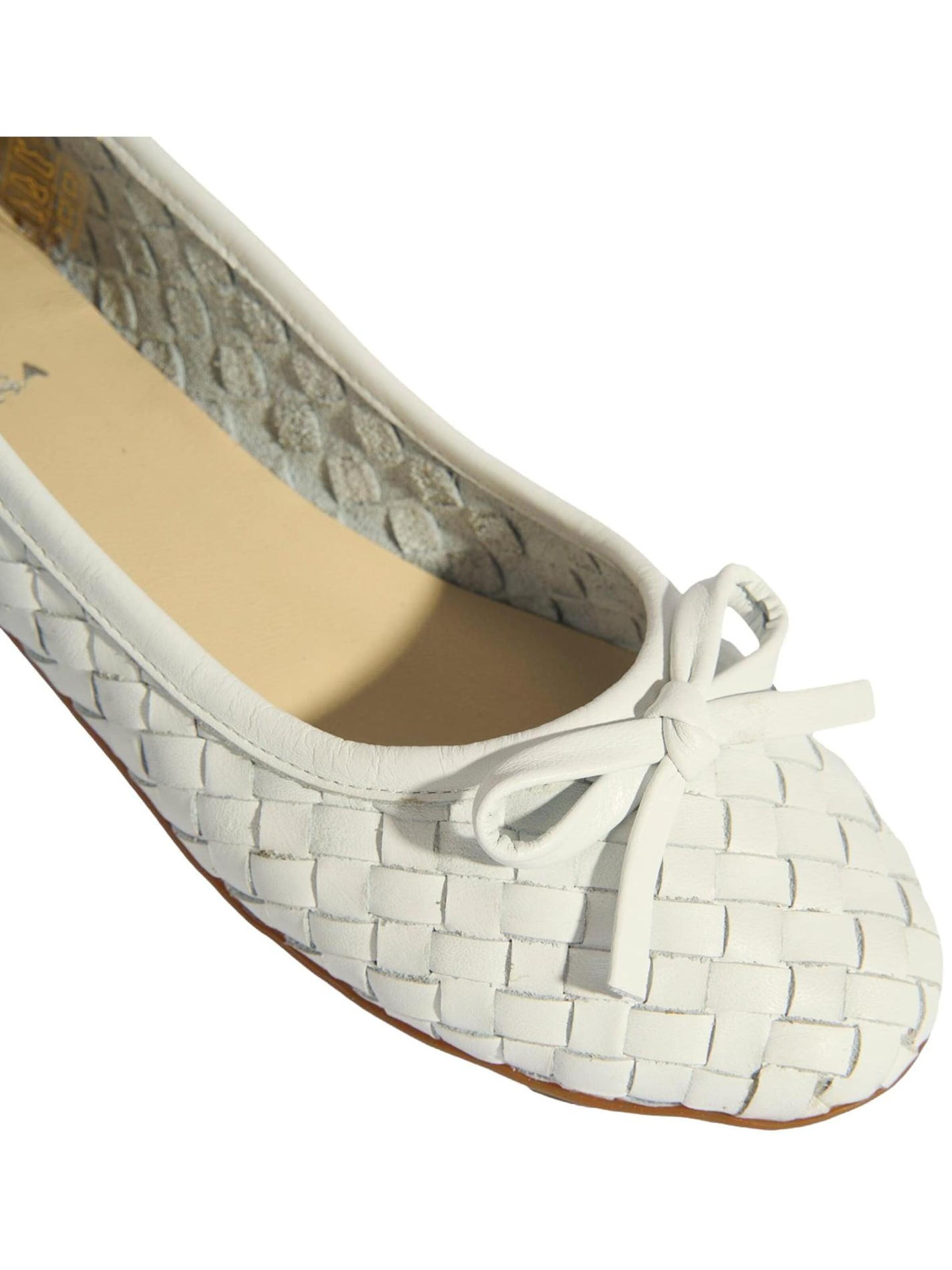Desa Ballet Flats 'Ballettschuhe' in White