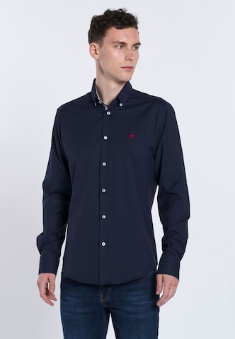 Regular fit Camicia ' MILAN ' di DENIM CULTURE in blu: frontale