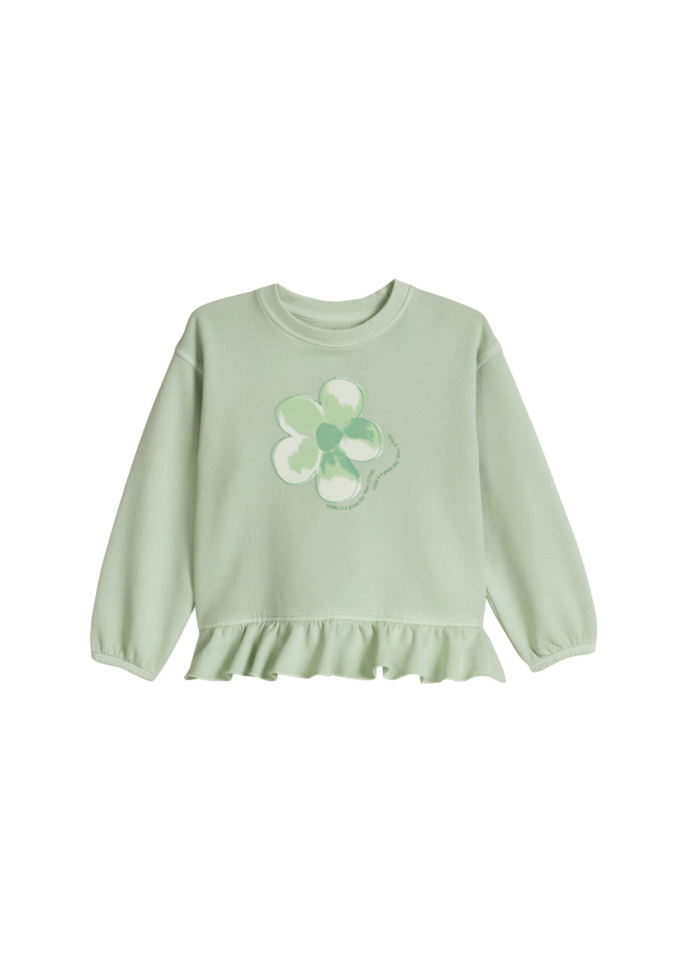 Sweat-shirt Marc O'Polo en vert : devant