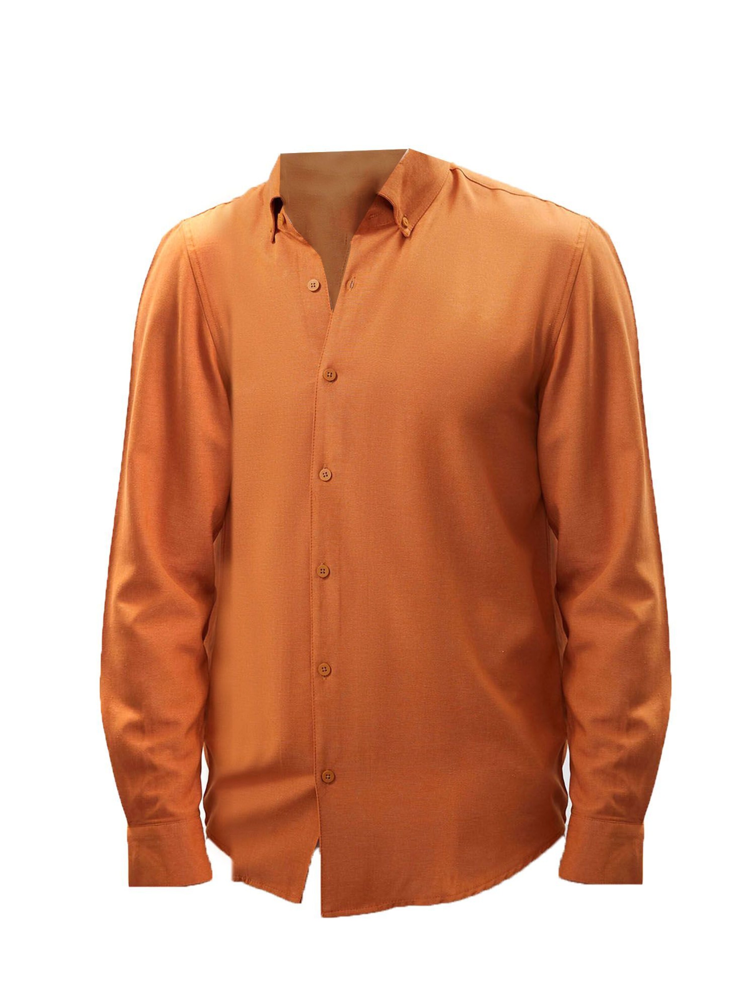 Coupe regular Chemise Antioch en orange : devant