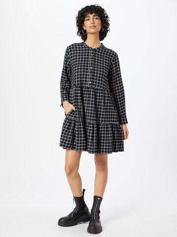 Abito camicia di Madewell in nero: frontale