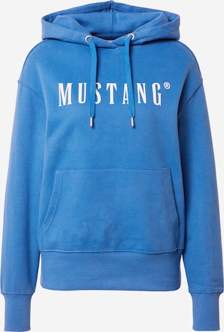 MUSTANG Sweatshirt 'Bianca' in Blue: front