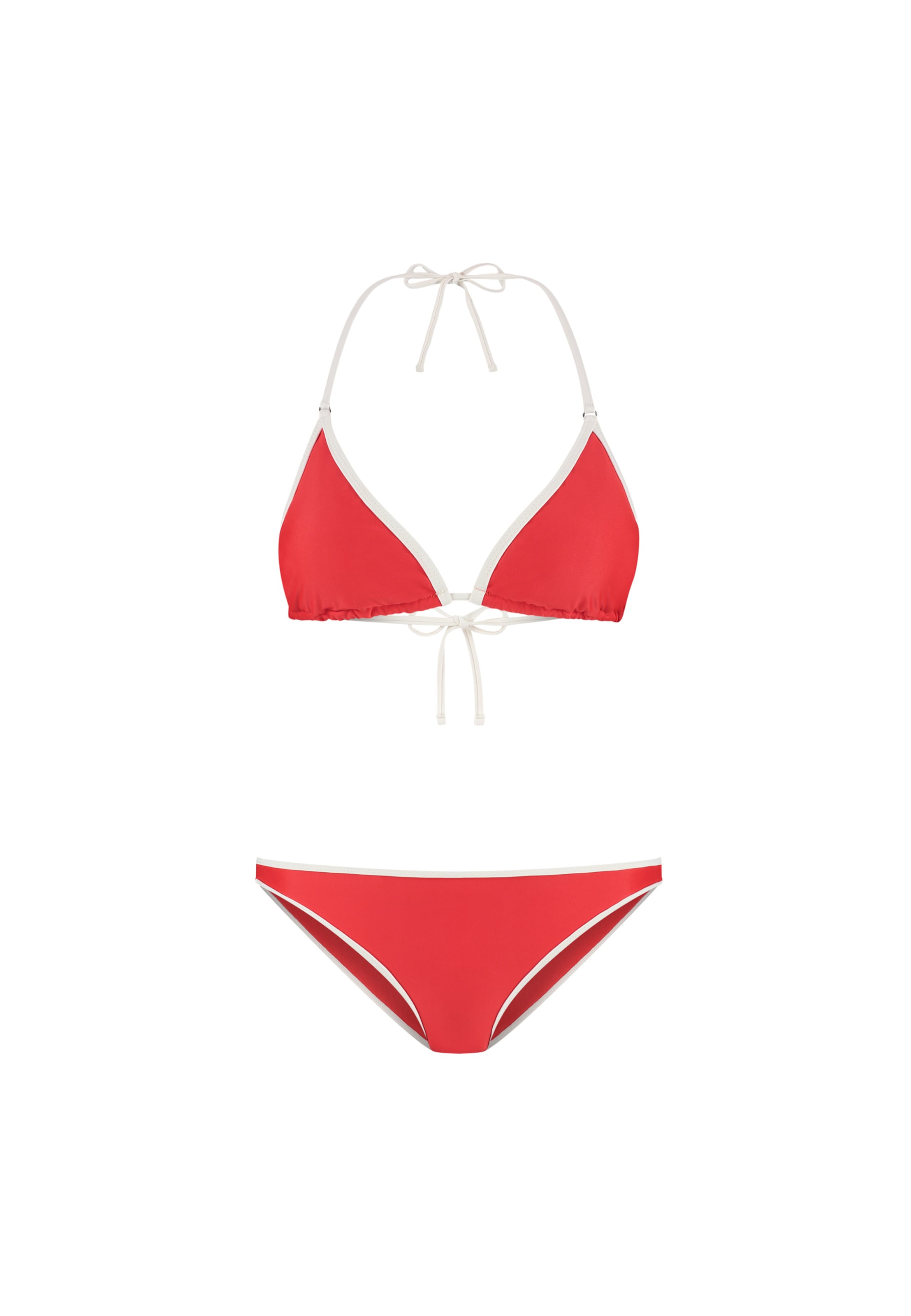 Shiwi Triangel Bikini 'Liz' in Rood: voorkant