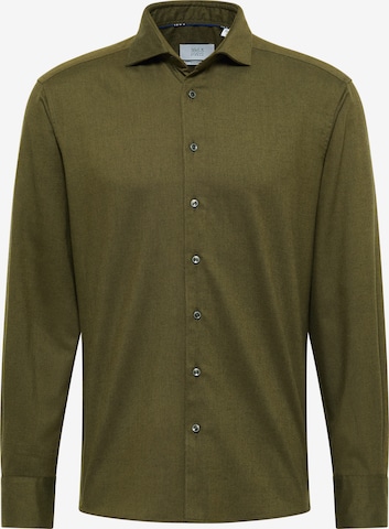 ETERNA Zakelijk overhemd in Groen: voorkant