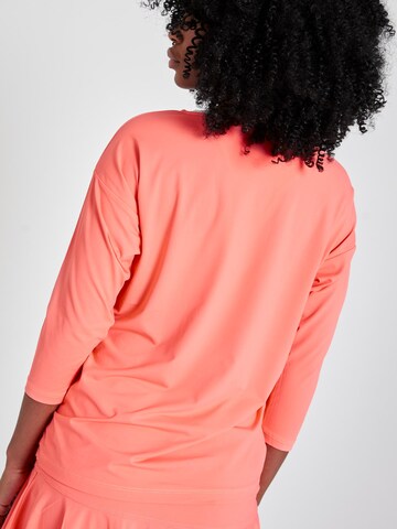 SPORTKIND Funktionsshirt '3/4 Loose Fit'‌‌‌‌‌‌‌‌‌ in Orange