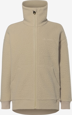 VAUDE Functionele fleece jas 'Manukau' in Beige: voorkant