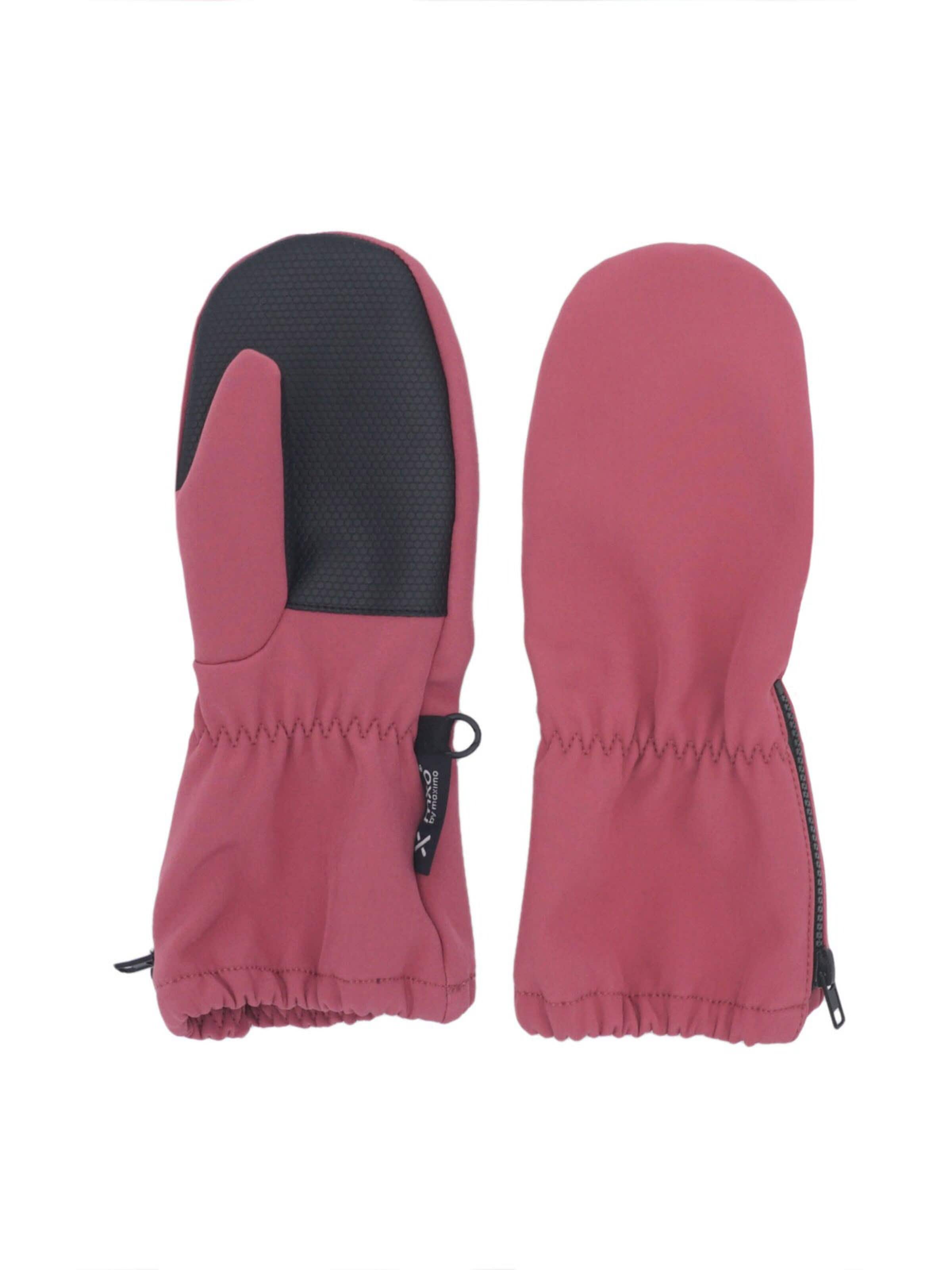 MAXIMO Handschuhe 'MINI-Fausthandschuhe,Softshell Reißverschluß'‌‌‌‌‌‌‌‌‌ in Rot: Vorderseite