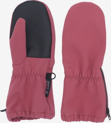MAXIMO Handschuhe 'MINI-Fausthandschuhe,Softshell Reißverschluß' in Rot: Vorderseite