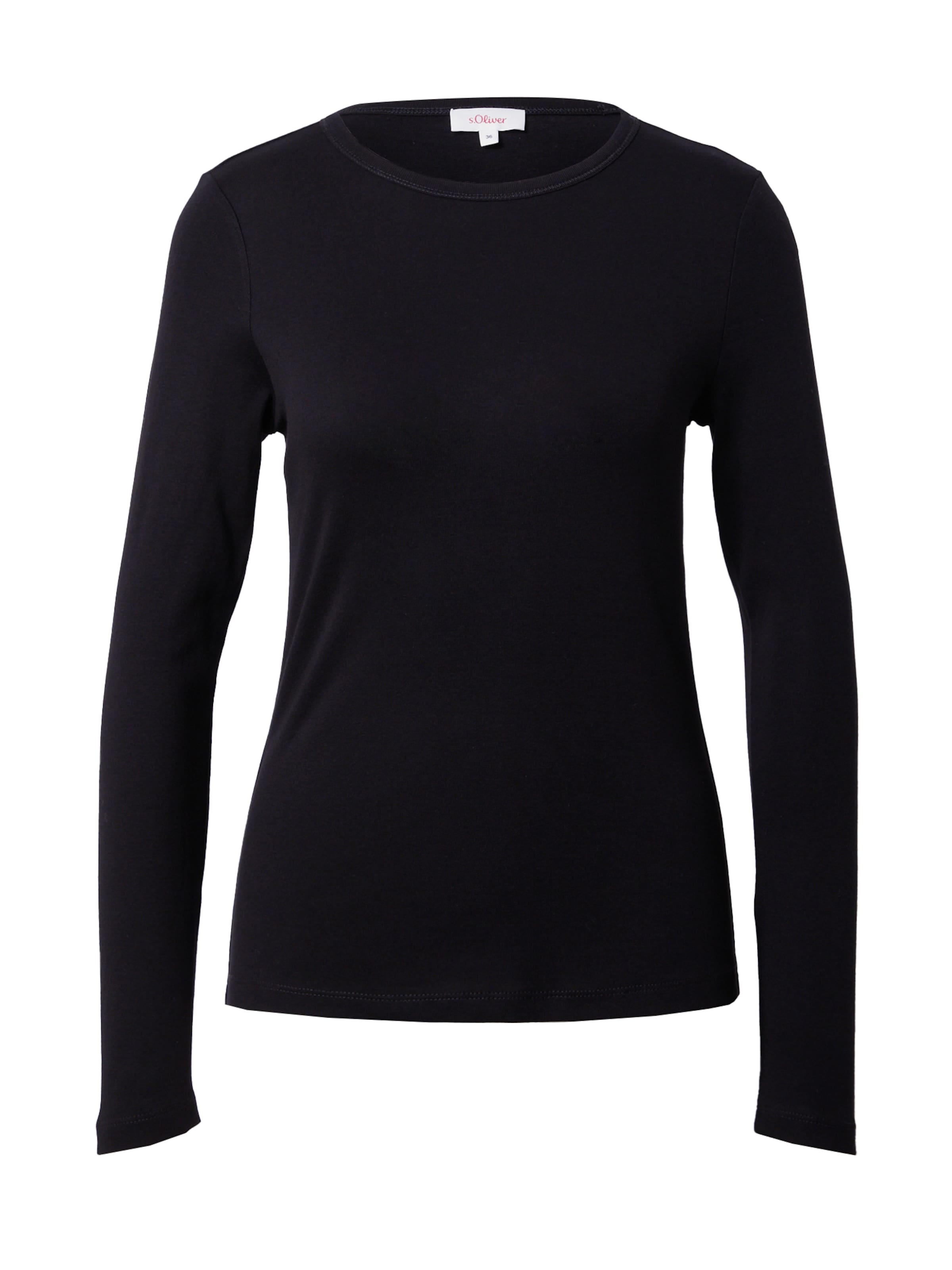 melns s.Oliver T-Krekls: no priekšpuses