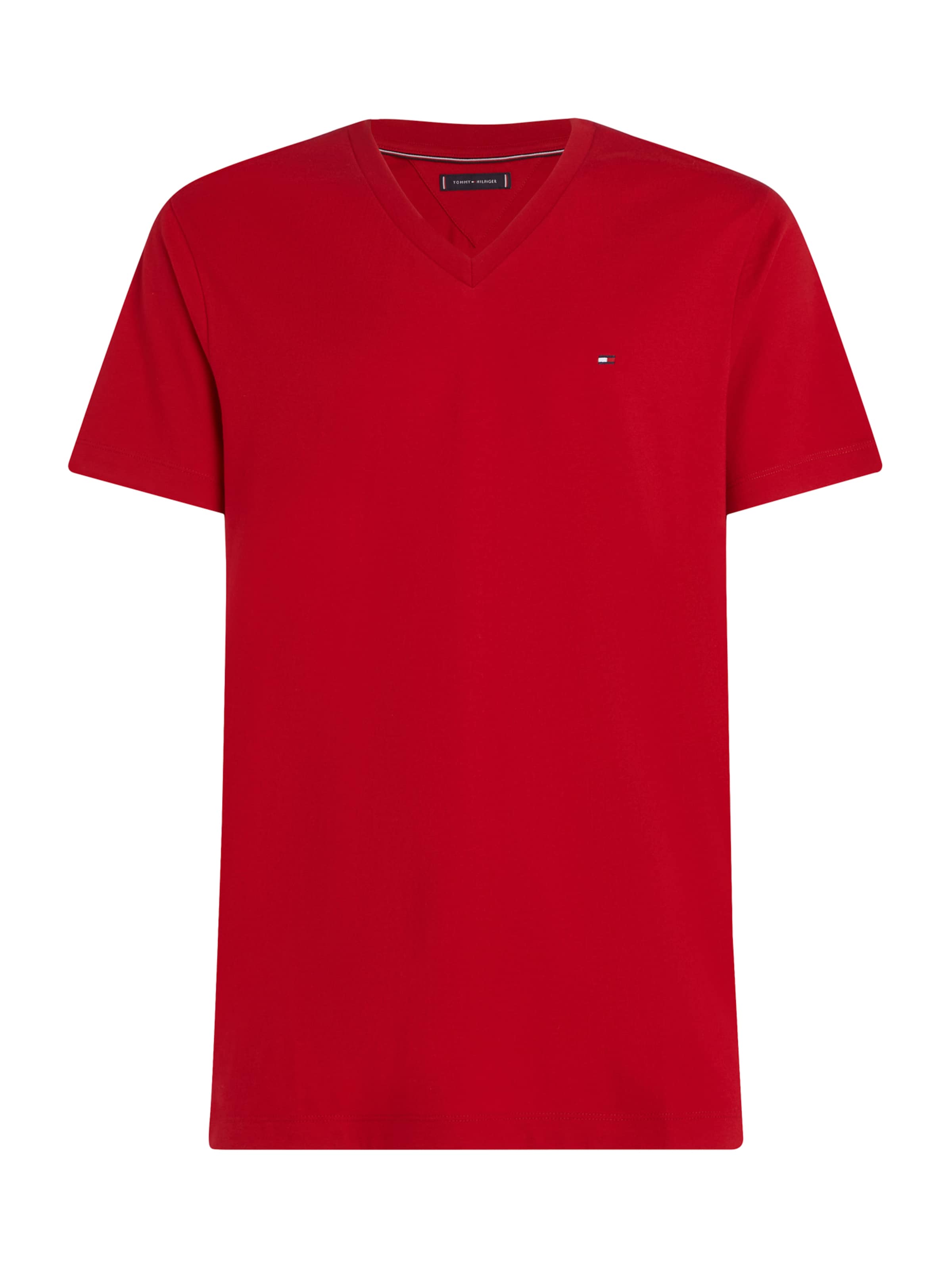 TOMMY HILFIGER Футболка 'ESSENTIAL' в Красный: спереди