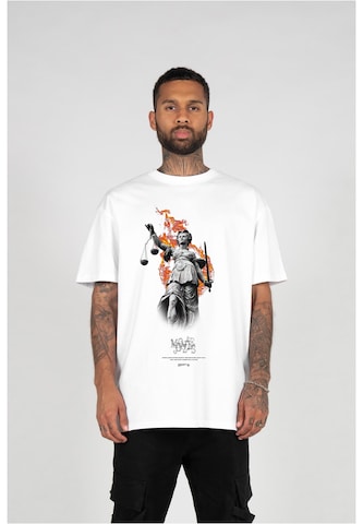 T-Shirt 'Justitia x Heavy' MJ Gonzales en blanc : devant