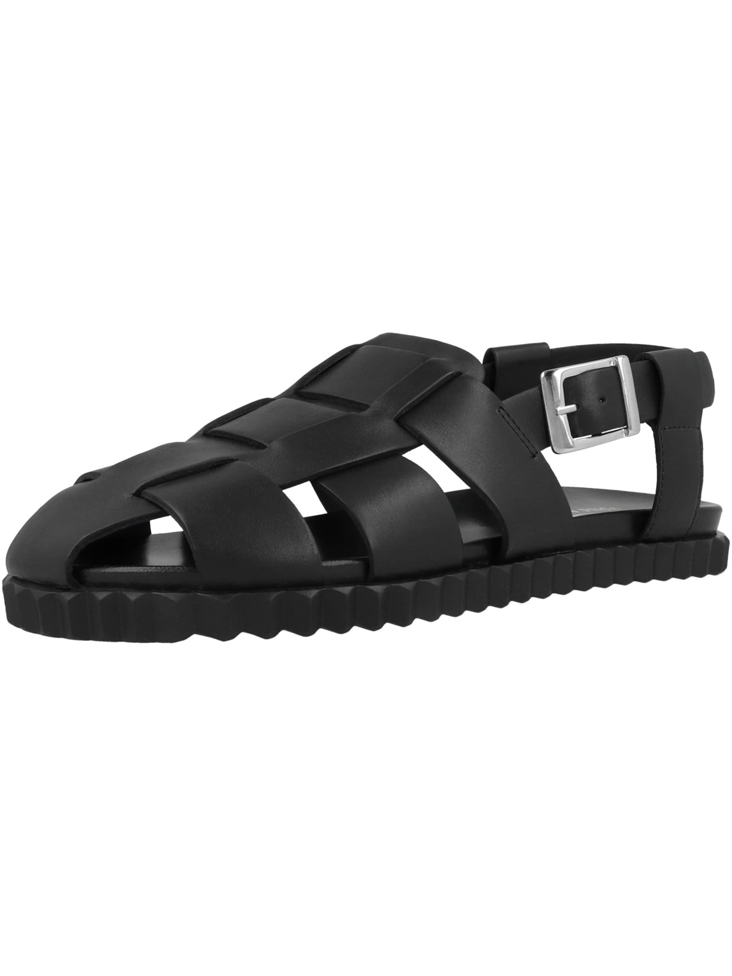 Voile blanche Sandale 'Alice' in Schwarz: Vorderseite