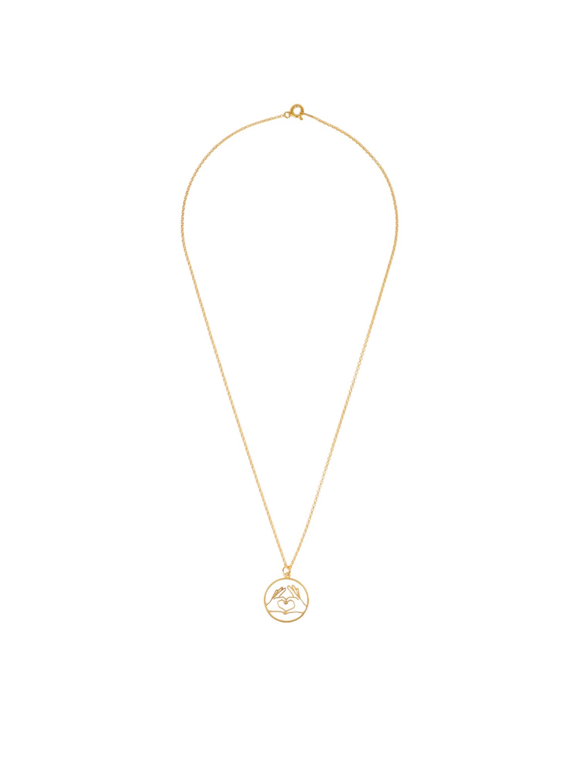 Fräulein Wunder Lánc 'I Heart You' - arany: elől
