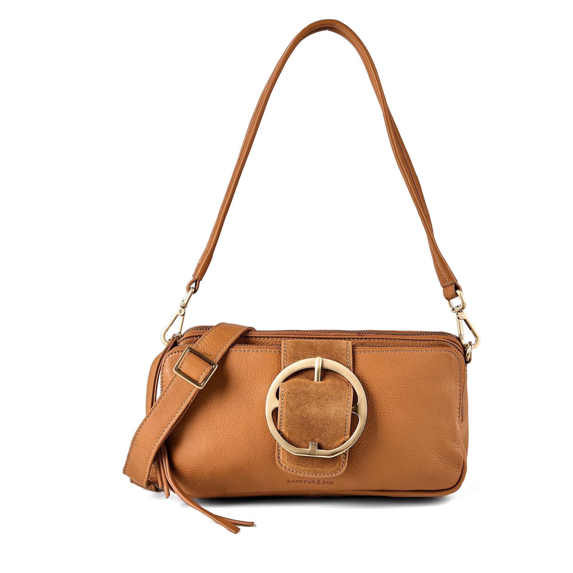 Sac bandoulière 'Just Pure' Harbour 2nd en marron : devant