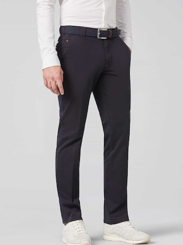 MEYER Regular Chino 'Roma' in Blauw: voorkant