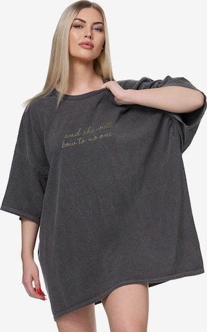 Worldclassca Oversized Shirt in Grey: front