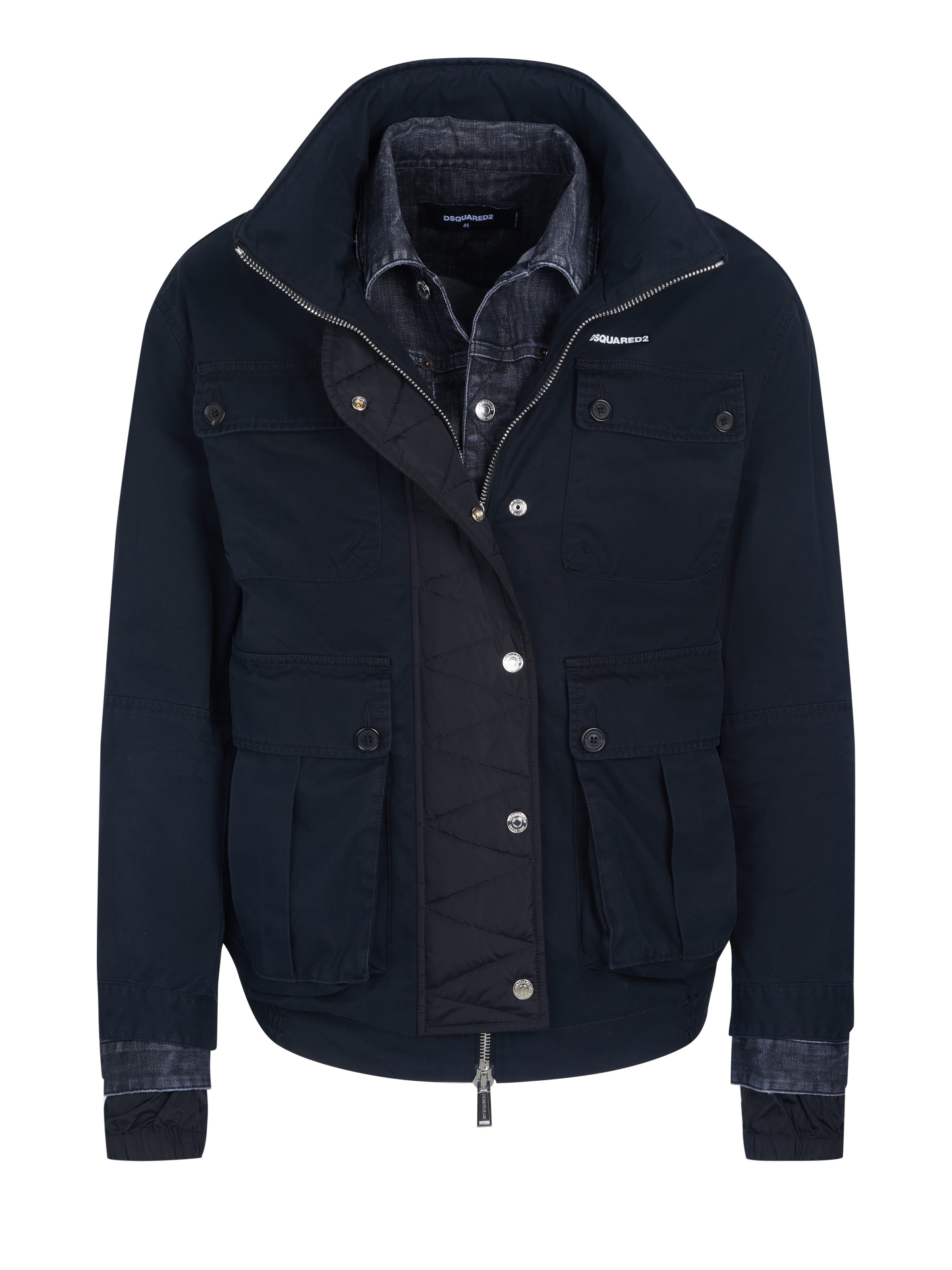 DS2 Übergangsjacke 'Dsquared2 Jacke'‌ in Schwarz: Vorderseite