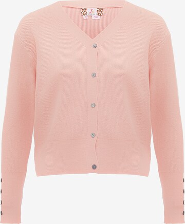 leo basics Knit Cardigan in Pink: front