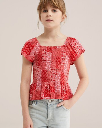 WE Fashion Блузка в Красный: спереди