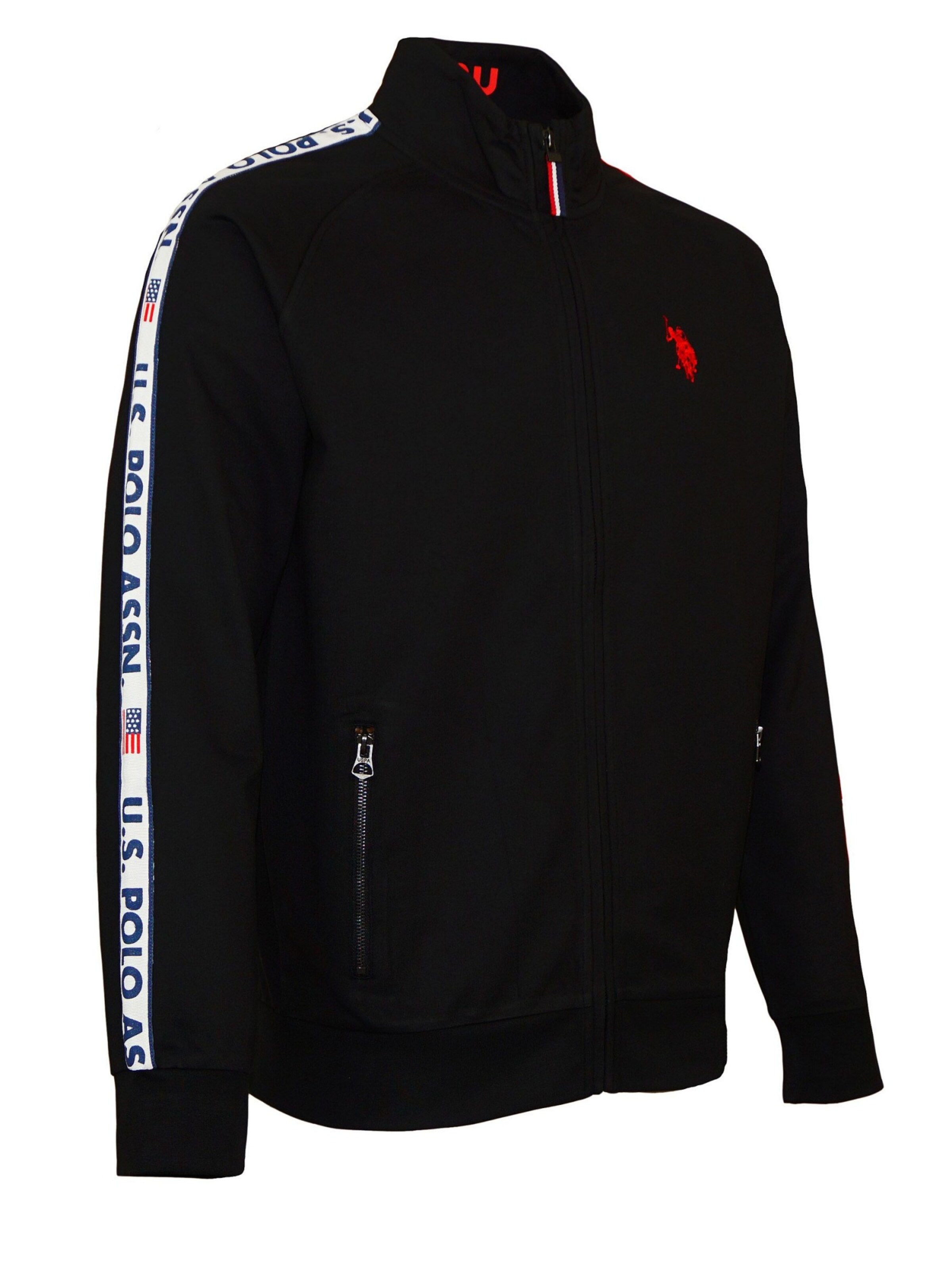 U.S. POLO ASSN. Jopa na zadrgo 'Tarv' | črna barva