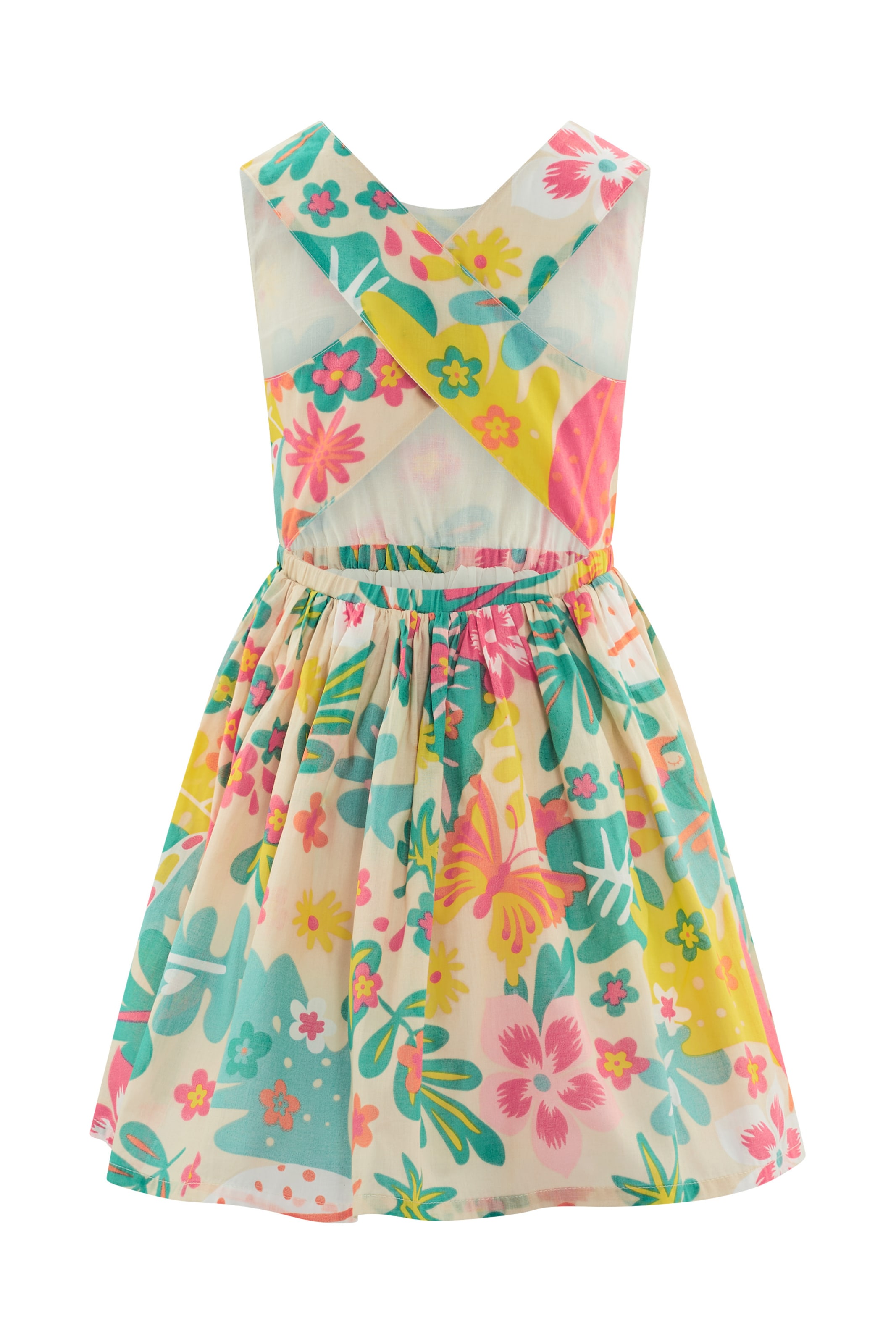 happy girls Dress in Beige