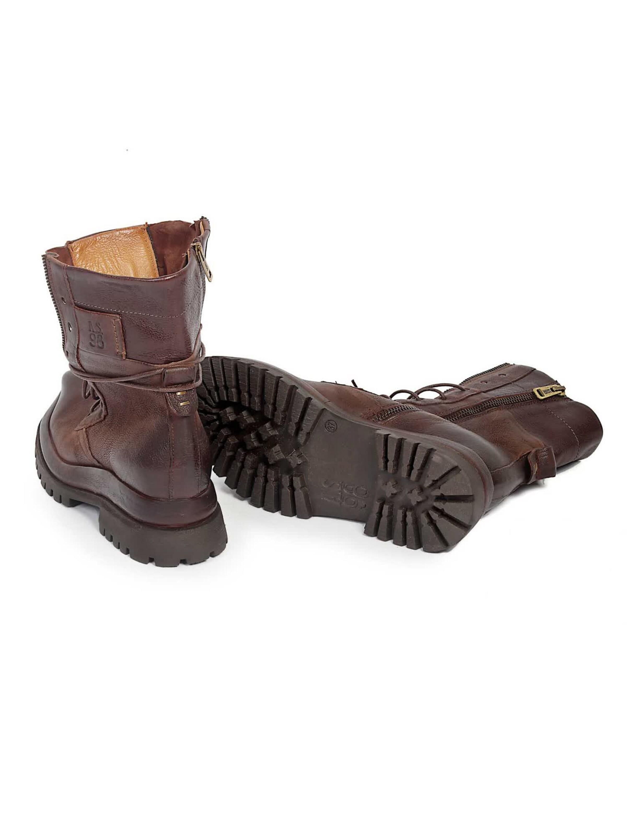 Bottes à lacets 'Delphi' A.S.98 en marron : derrière