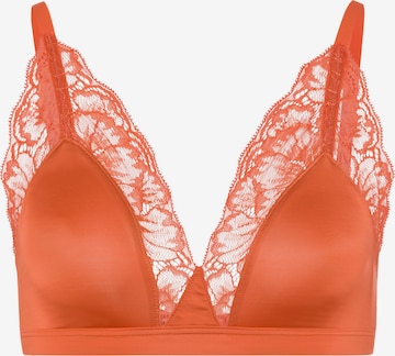 Hanro Triangle Bra 'Juna' in Orange: front