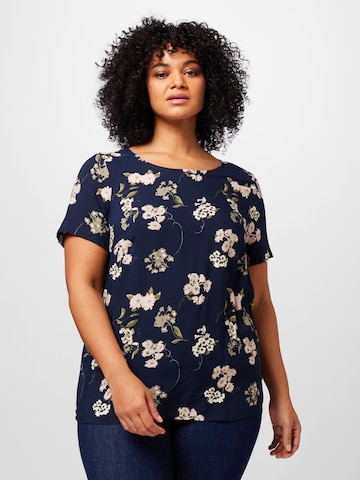 ONLY Carmakoma Bluse 'ANITA' i blå: forside