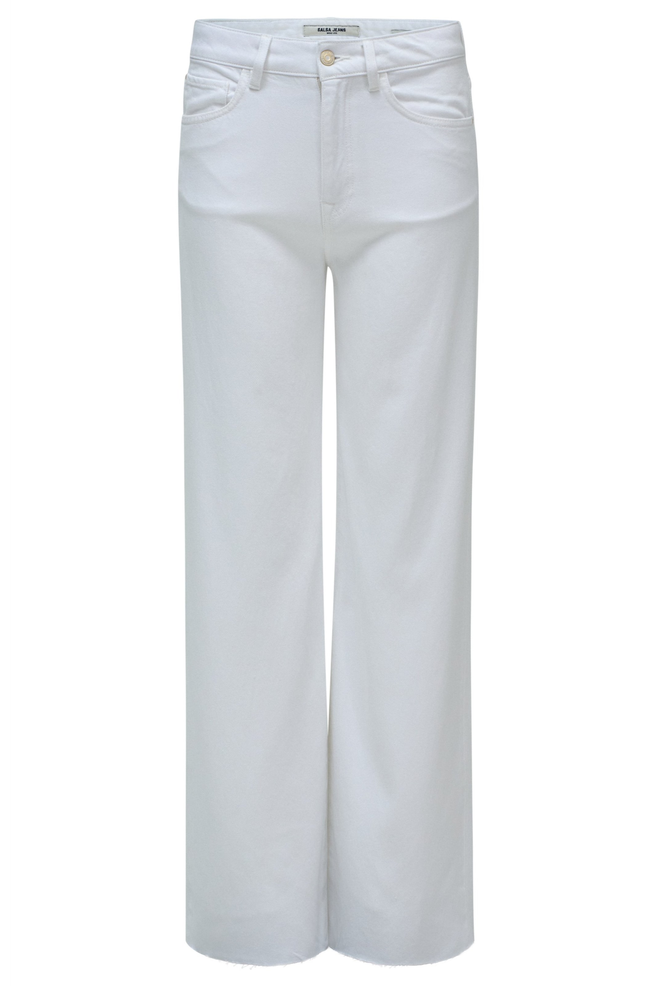 Salsa Jeans Loosefit Jeans in Wit: voorkant