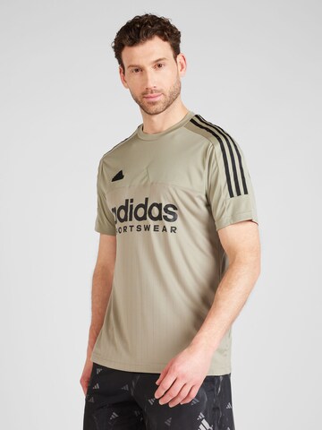 T-Shirt fonctionnel 'TIRO' ADIDAS SPORTSWEAR en beige : devant