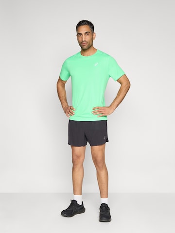 juoda ASICS Standartinis Sportinės kelnės 'METARUN 5IN'