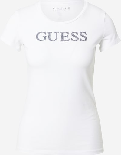 GUESS Majica 'Miriana' | srebrna / bela barva, Prikaz izdelka