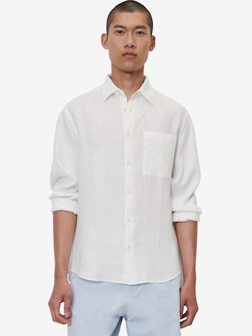 Marc O'Polo Regular Fit Skjorte i hvid: forside